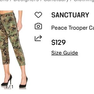 Sanctuary Camo Ankle Pants